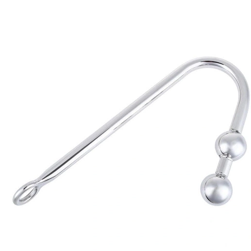 Stainless 4417 Anal Two Balls Pleasurable Hook Steel 0912